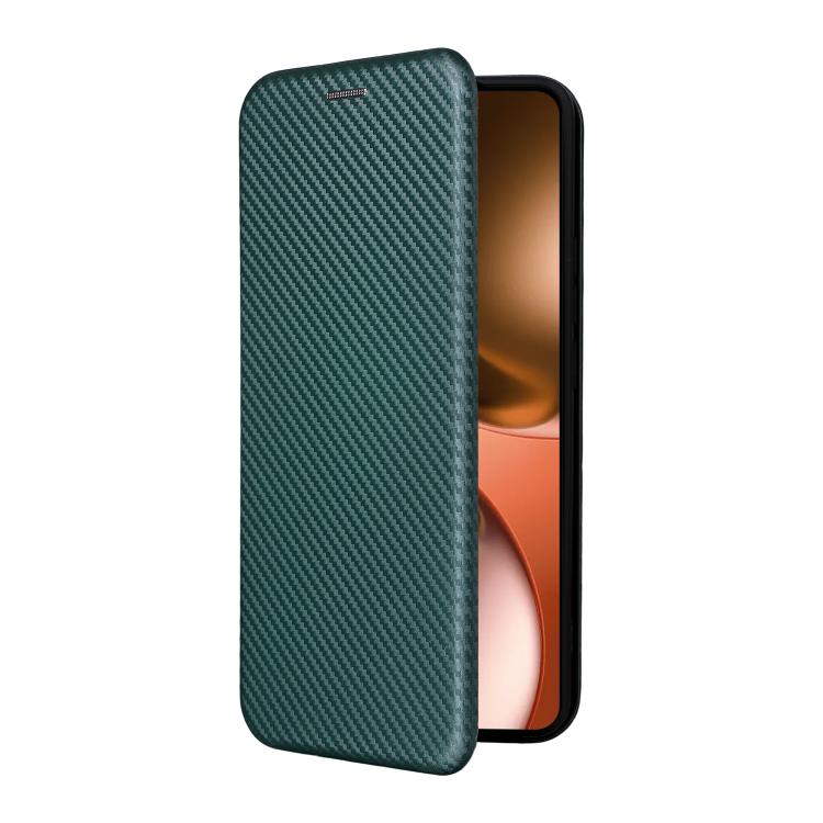 For Realme GT 7 Global Carbon Fiber Texture Flip Leather Phone Case