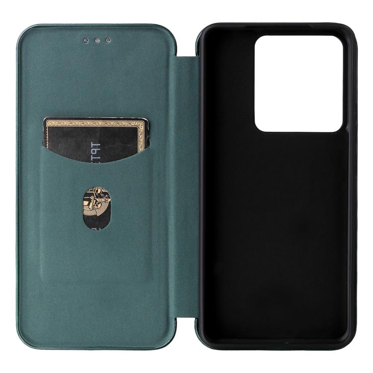 For Realme GT 7 Global Carbon Fiber Texture Flip Leather Phone Case