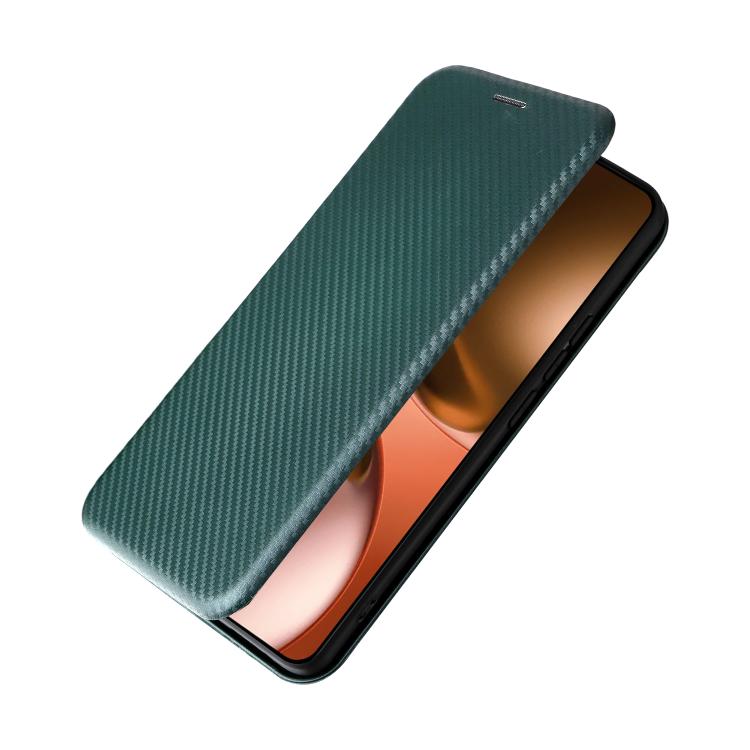 For Realme GT 7 Global Carbon Fiber Texture Flip Leather Phone Case