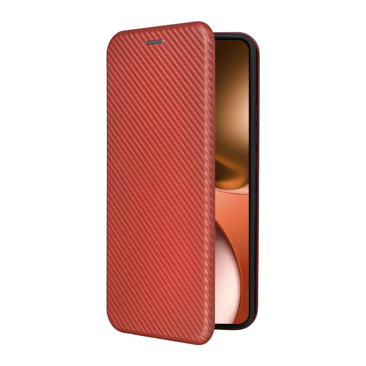 For Realme GT 7 Global Carbon Fiber Texture Flip Leather Phone Case