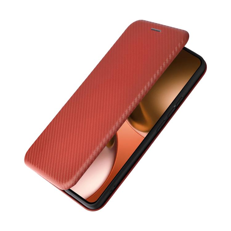 For Realme GT 7 Global Carbon Fiber Texture Flip Leather Phone Case