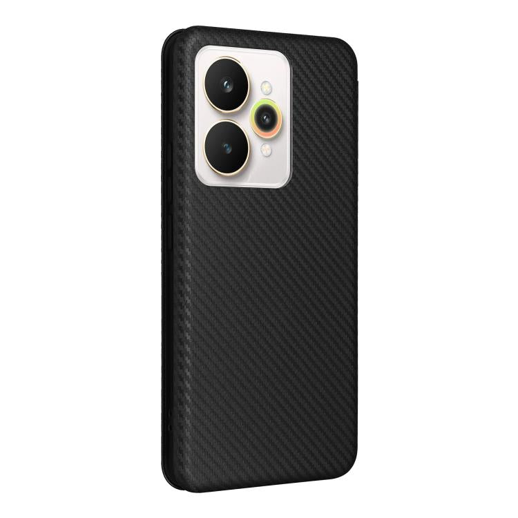 For Realme 15 5G / Realme 15 Pro 5G Carbon Fiber Texture Flip Leather Phone Case