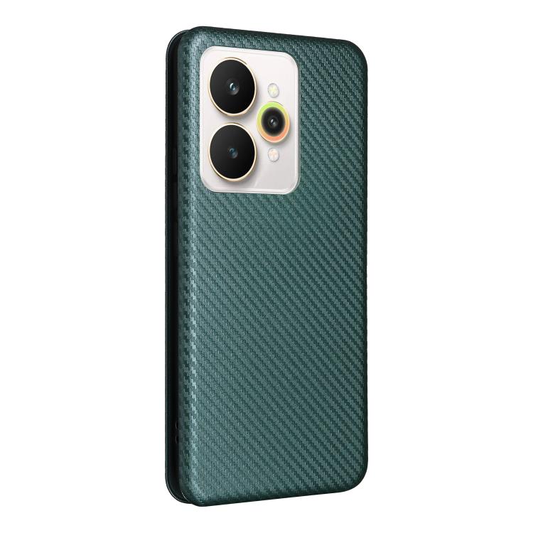 For Realme 15 5G / Realme 15 Pro 5G Carbon Fiber Texture Flip Leather Phone Case