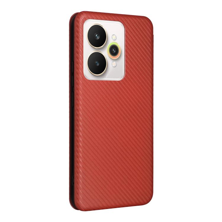 For Realme 15 5G / Realme 15 Pro 5G Carbon Fiber Texture Flip Leather Phone Case