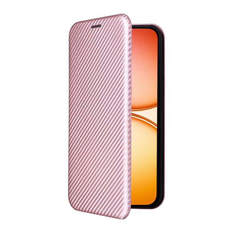 For Realme 15T 5G Carbon Fiber Texture Flip Leather Phone Case