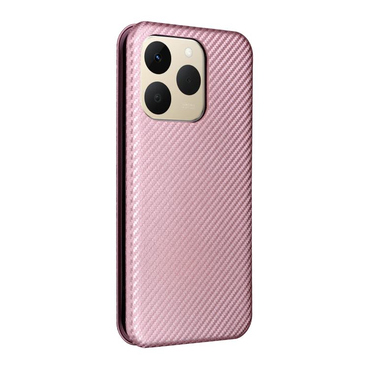 For Realme 15T 5G Carbon Fiber Texture Flip Leather Phone Case