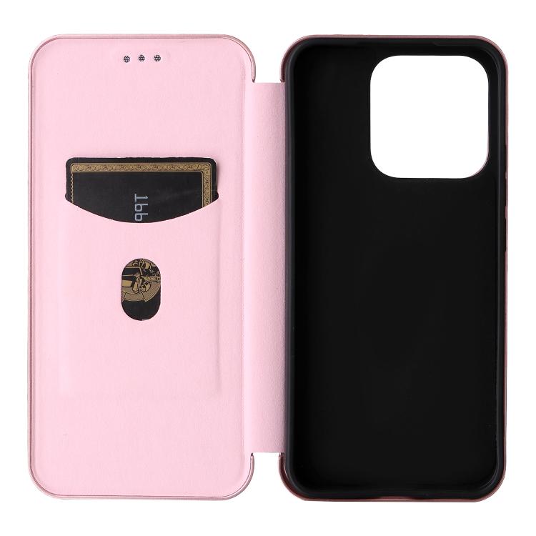 For Realme 15T 5G Carbon Fiber Texture Flip Leather Phone Case