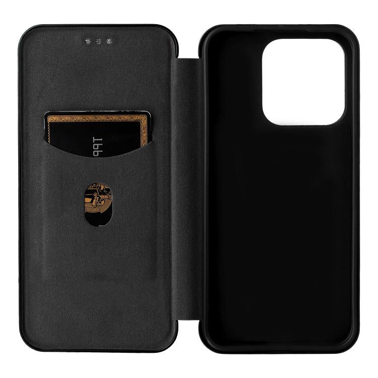 For Realme 15T 5G Carbon Fiber Texture Flip Leather Phone Case