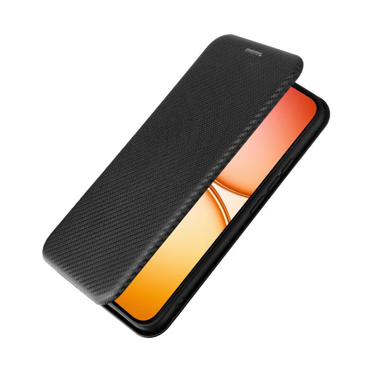 For Realme 15T 5G Carbon Fiber Texture Flip Leather Phone Case