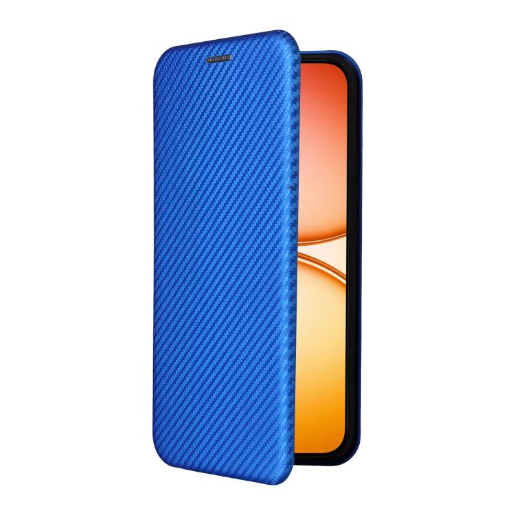 For Realme 15T 5G Carbon Fiber Texture Flip Leather Phone Case