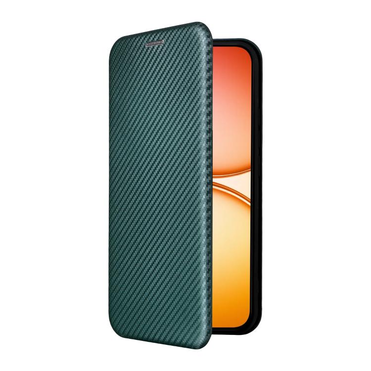 For Realme 15T 5G Carbon Fiber Texture Flip Leather Phone Case