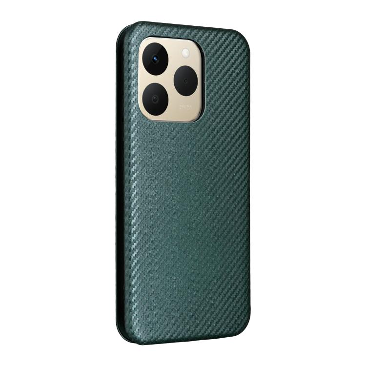 For Realme 15T 5G Carbon Fiber Texture Flip Leather Phone Case