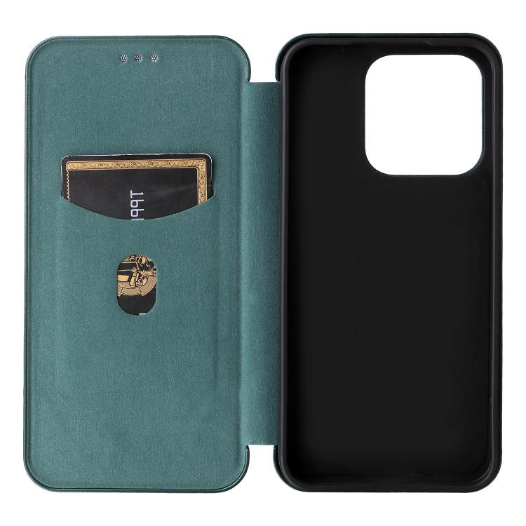 For Realme 15T 5G Carbon Fiber Texture Flip Leather Phone Case