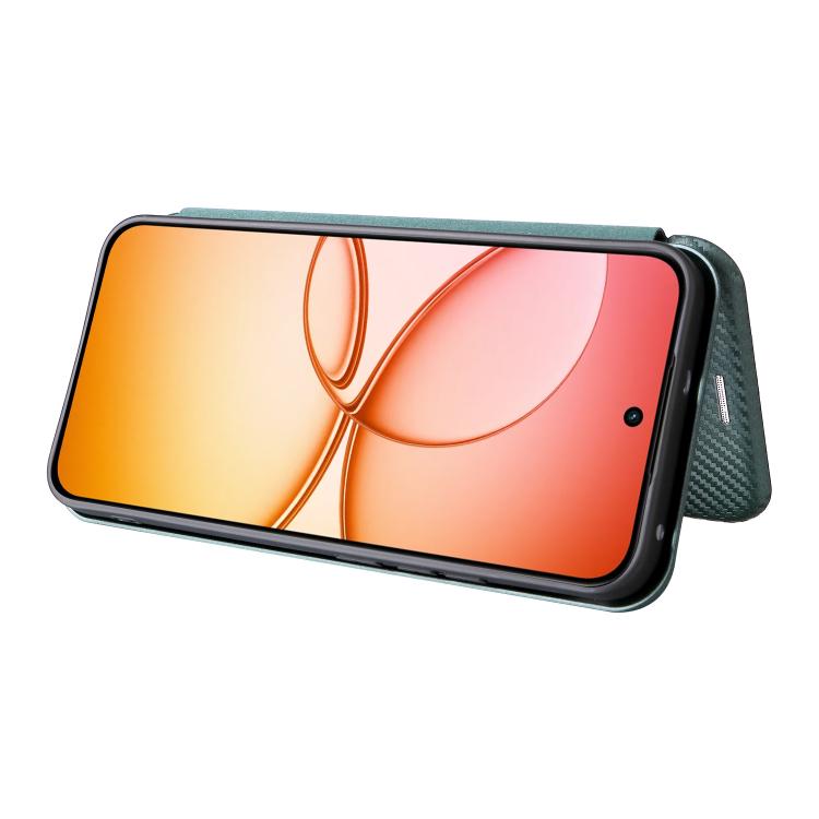 For Realme 15T 5G Carbon Fiber Texture Flip Leather Phone Case
