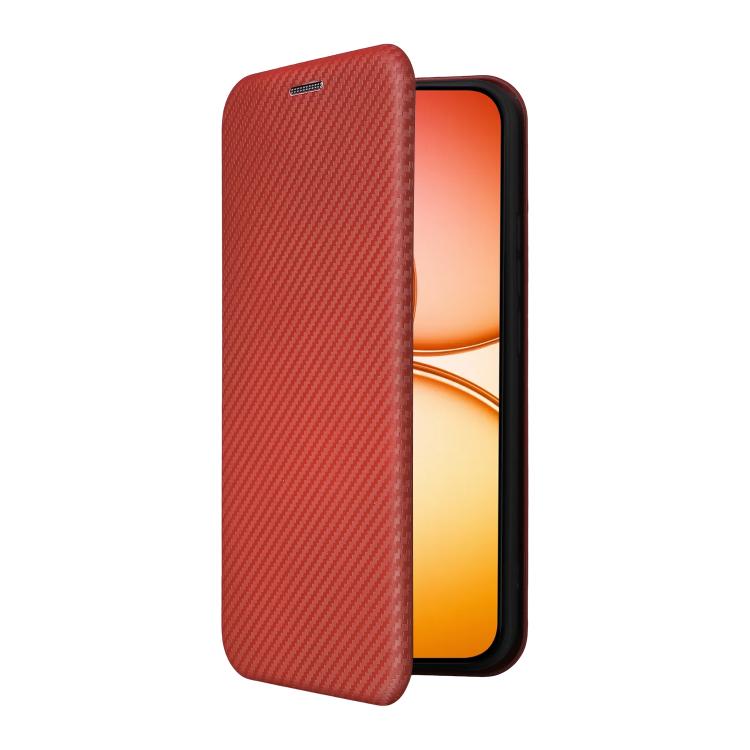 For Realme 15T 5G Carbon Fiber Texture Flip Leather Phone Case
