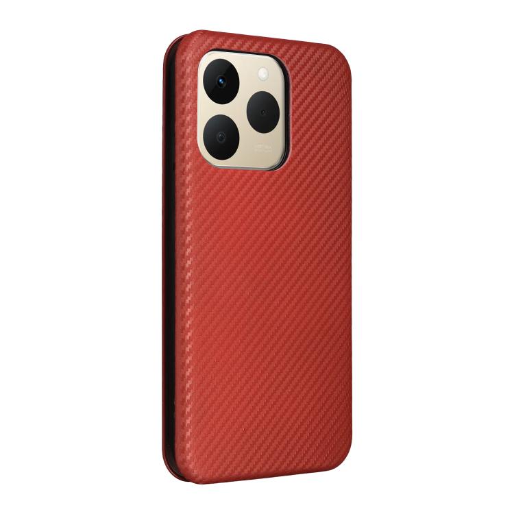 For Realme 15T 5G Carbon Fiber Texture Flip Leather Phone Case
