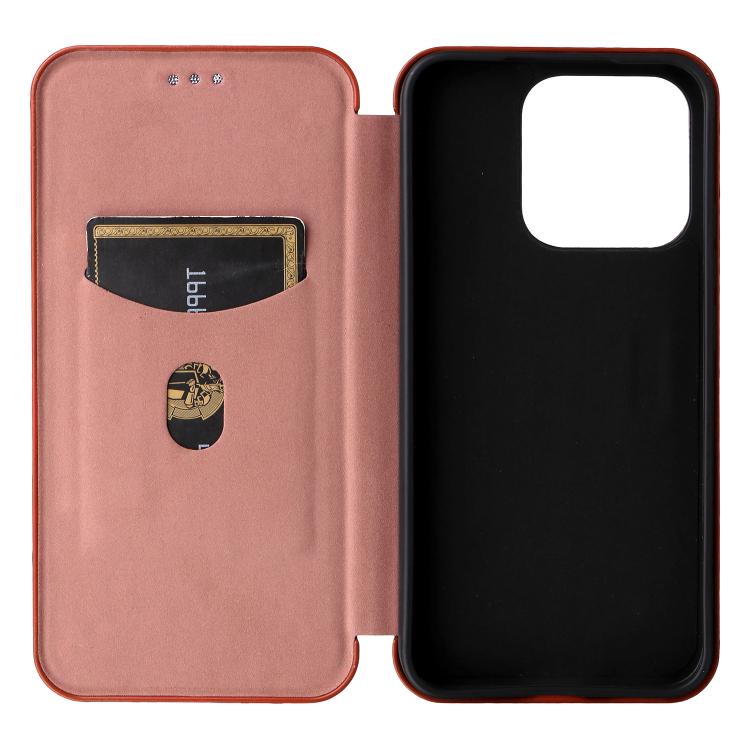 For Realme 15T 5G Carbon Fiber Texture Flip Leather Phone Case
