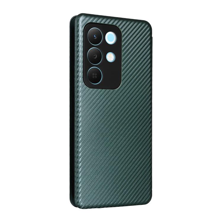 For Realme 15x 5G India / C85 5G Carbon Fiber Texture Flip Leather Phone Case