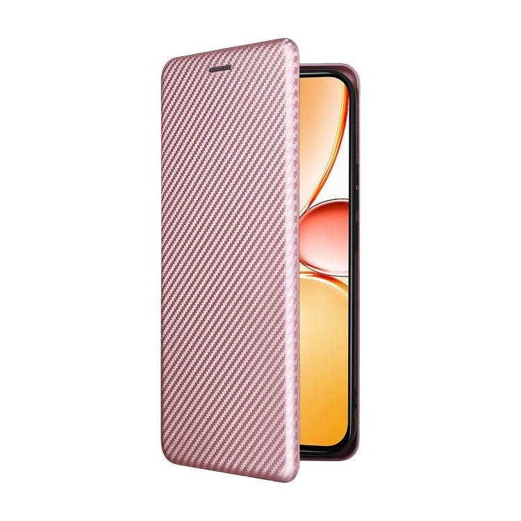 For Realme C85 Pro 4G Carbon Fiber Texture Flip Leather Phone Case