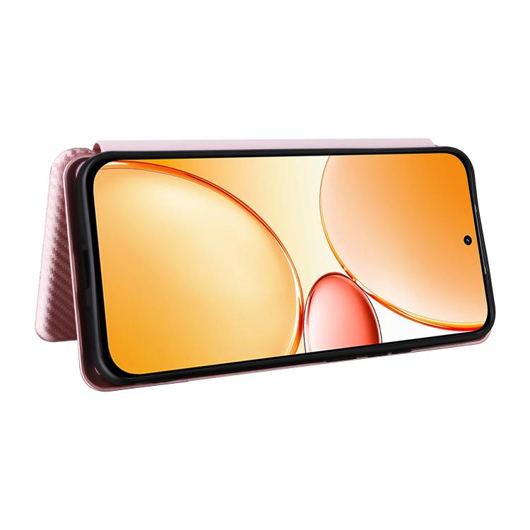 For Realme C85 Pro 4G Carbon Fiber Texture Flip Leather Phone Case