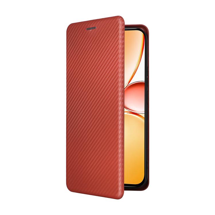 For Realme C85 Pro 4G Carbon Fiber Texture Flip Leather Phone Case