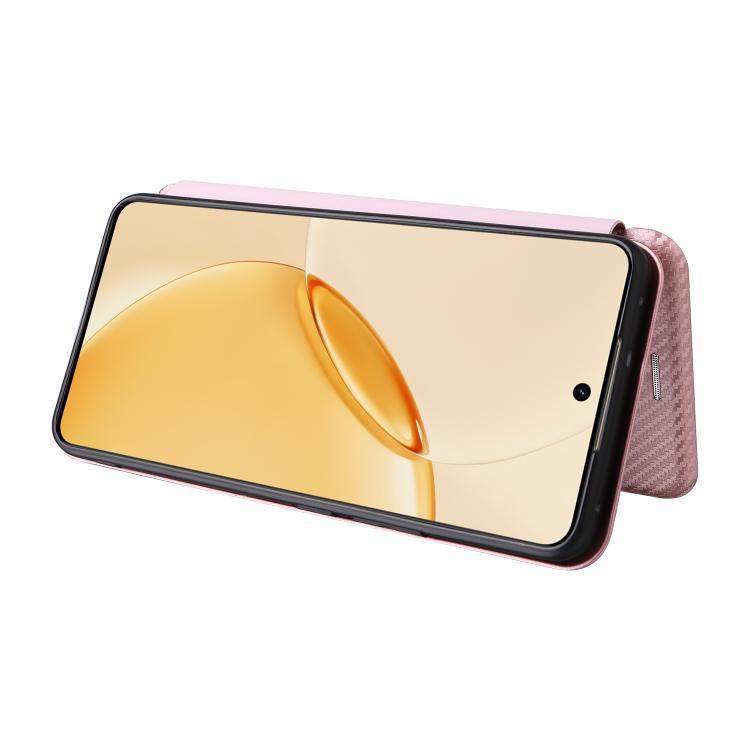 For Realme 16 Pro+ 5G Carbon Fiber Texture Flip Leather Phone Case