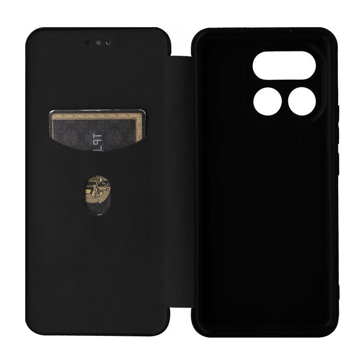 For Realme 16 Pro+ 5G Carbon Fiber Texture Flip Leather Phone Case