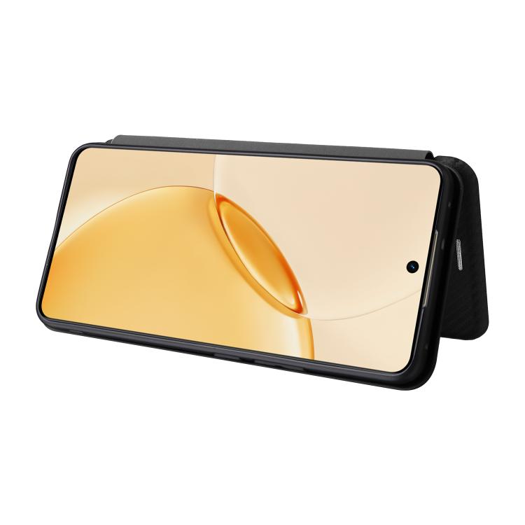For Realme 16 Pro+ 5G Carbon Fiber Texture Flip Leather Phone Case