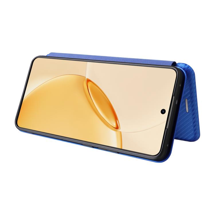 For Realme 16 Pro+ 5G Carbon Fiber Texture Flip Leather Phone Case