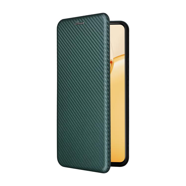For Realme 16 Pro+ 5G Carbon Fiber Texture Flip Leather Phone Case