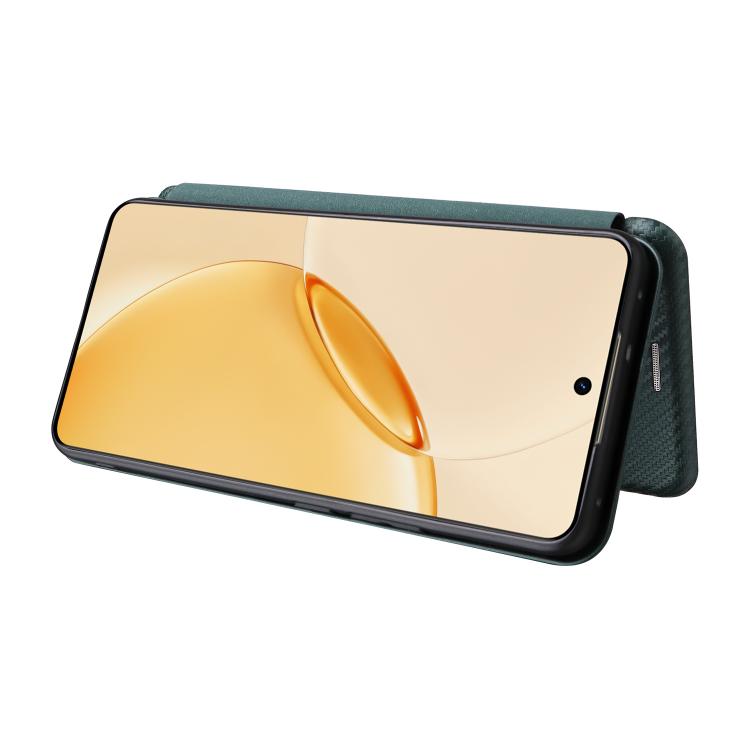 For Realme 16 Pro+ 5G Carbon Fiber Texture Flip Leather Phone Case