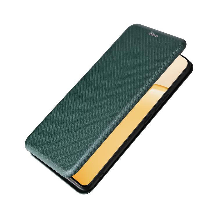 For Realme 16 Pro+ 5G Carbon Fiber Texture Flip Leather Phone Case