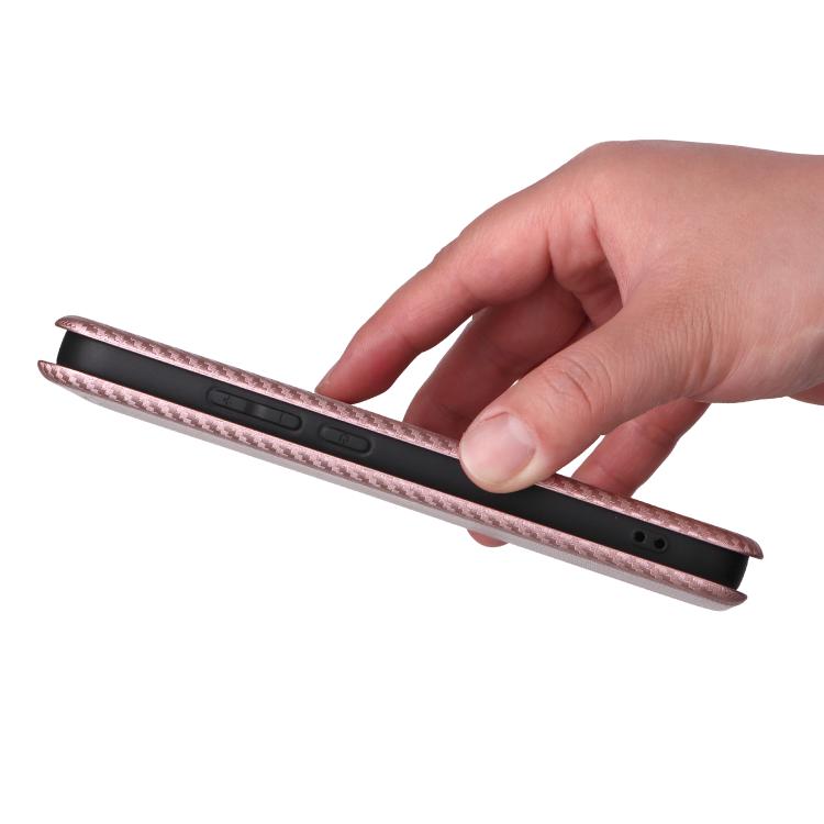 For Realme 16 5G Carbon Fiber Texture Flip Leather Phone Case
