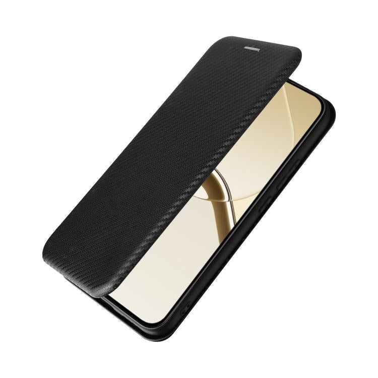 For Realme 16 5G Carbon Fiber Texture Flip Leather Phone Case