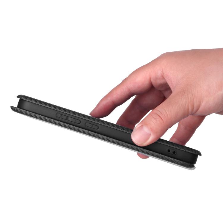 For Realme 16 5G Carbon Fiber Texture Flip Leather Phone Case