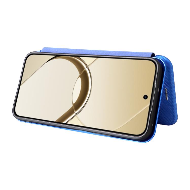 For Realme 16 5G Carbon Fiber Texture Flip Leather Phone Case