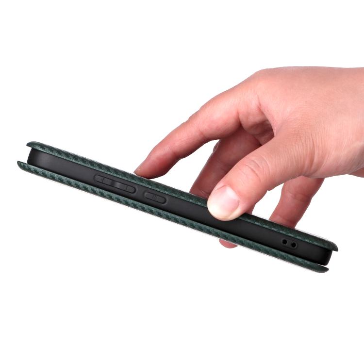 For Realme 16 5G Carbon Fiber Texture Flip Leather Phone Case