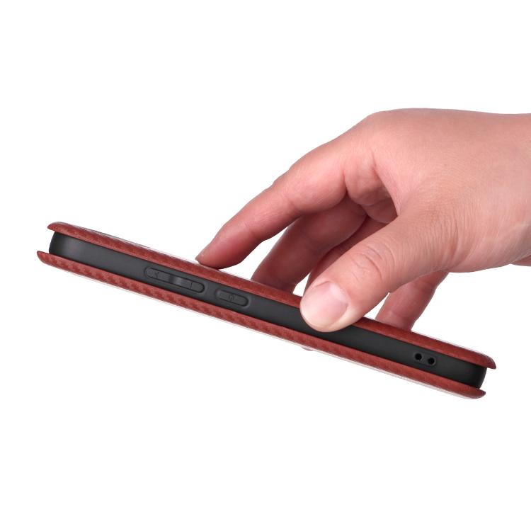 For Realme 16 5G Carbon Fiber Texture Flip Leather Phone Case