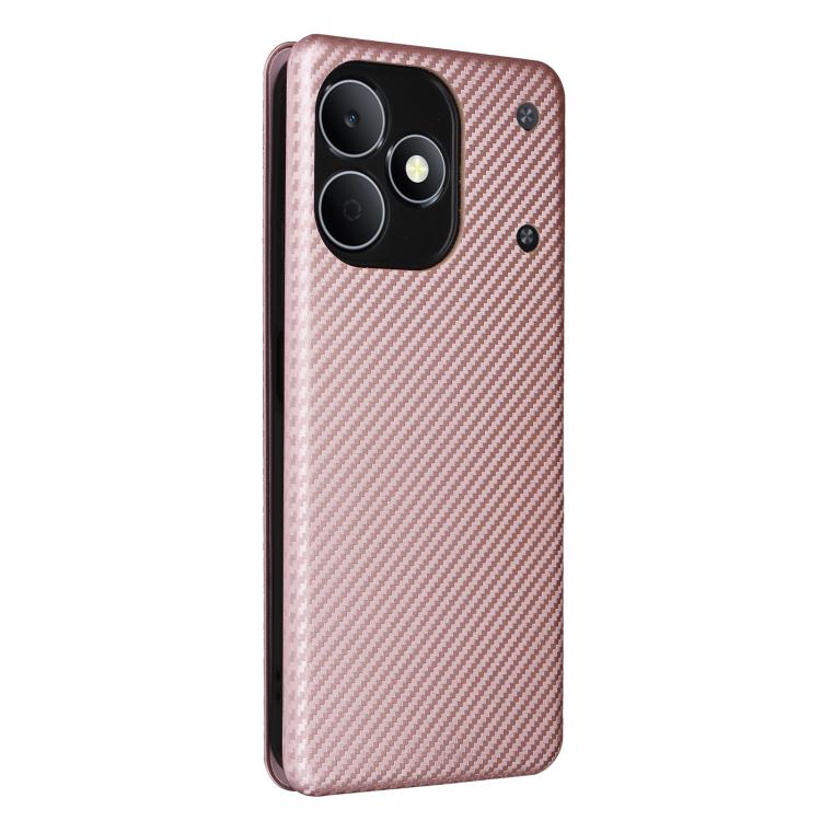 For Realme Note 80 4G Carbon Fiber Texture Flip Leather Phone Case