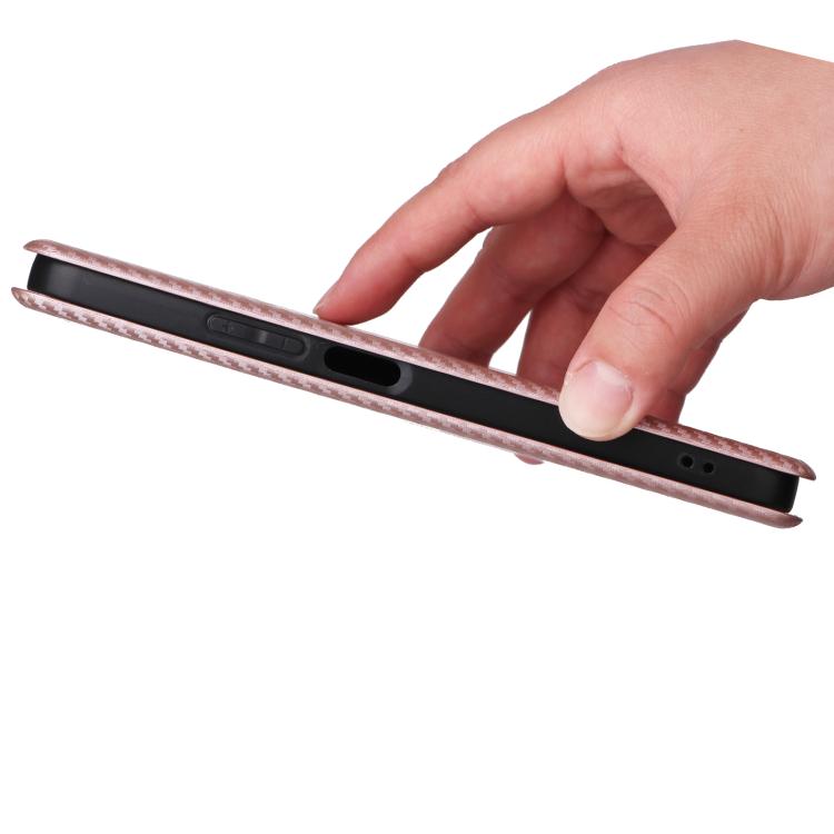 For Realme Note 80 4G Carbon Fiber Texture Flip Leather Phone Case
