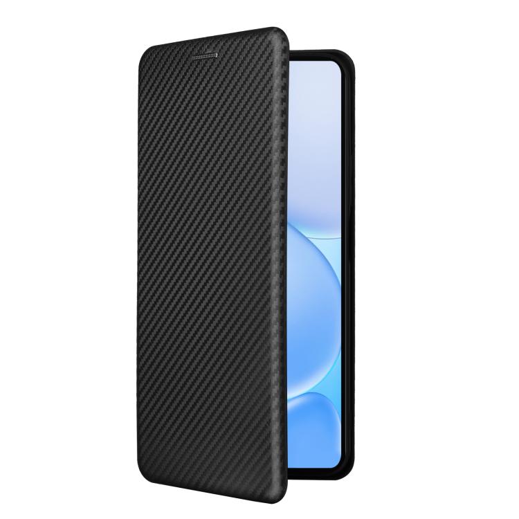For Realme Note 80 4G Carbon Fiber Texture Flip Leather Phone Case