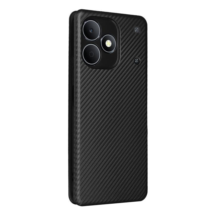 For Realme Note 80 4G Carbon Fiber Texture Flip Leather Phone Case