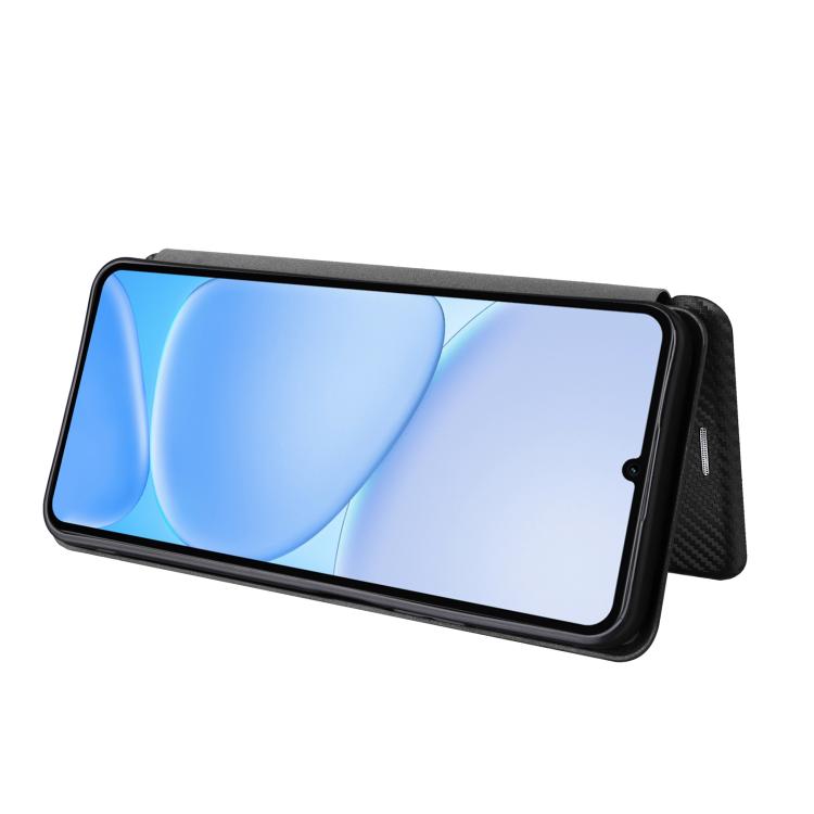 For Realme Note 80 4G Carbon Fiber Texture Flip Leather Phone Case