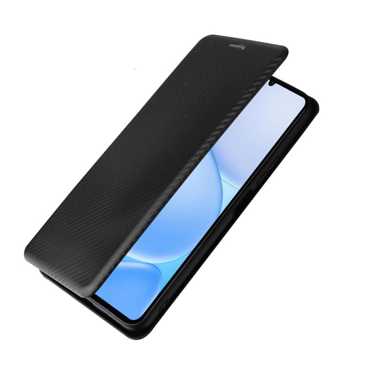 For Realme Note 80 4G Carbon Fiber Texture Flip Leather Phone Case