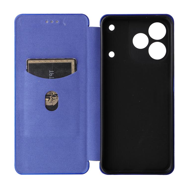 For Realme Note 80 4G Carbon Fiber Texture Flip Leather Phone Case