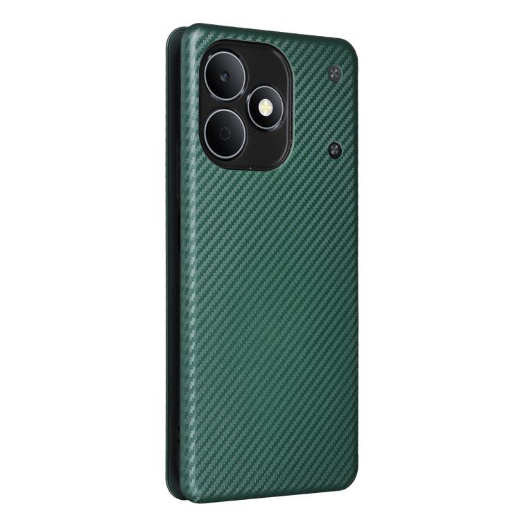 For Realme Note 80 4G Carbon Fiber Texture Flip Leather Phone Case