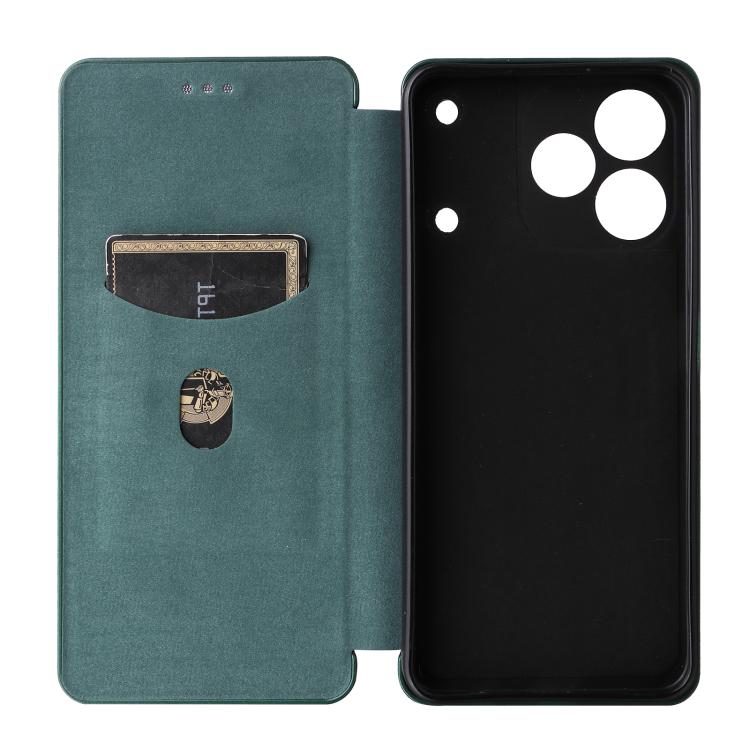 For Realme Note 80 4G Carbon Fiber Texture Flip Leather Phone Case