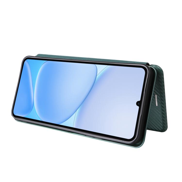 For Realme Note 80 4G Carbon Fiber Texture Flip Leather Phone Case