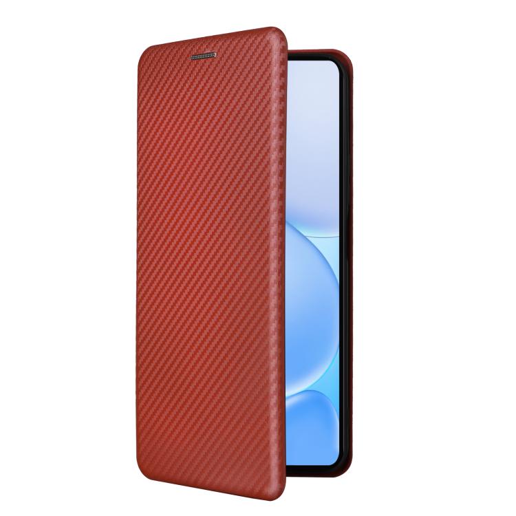 For Realme Note 80 4G Carbon Fiber Texture Flip Leather Phone Case