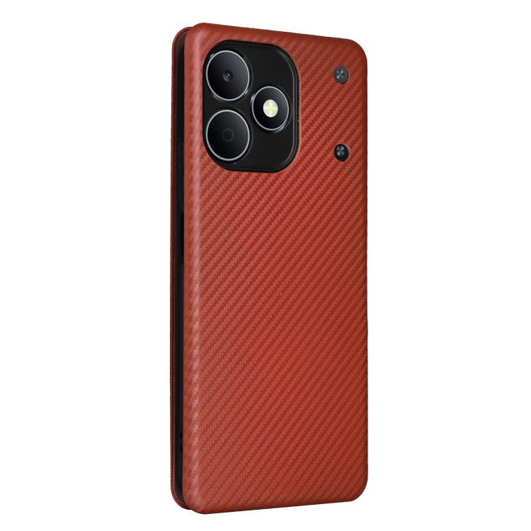 For Realme Note 80 4G Carbon Fiber Texture Flip Leather Phone Case